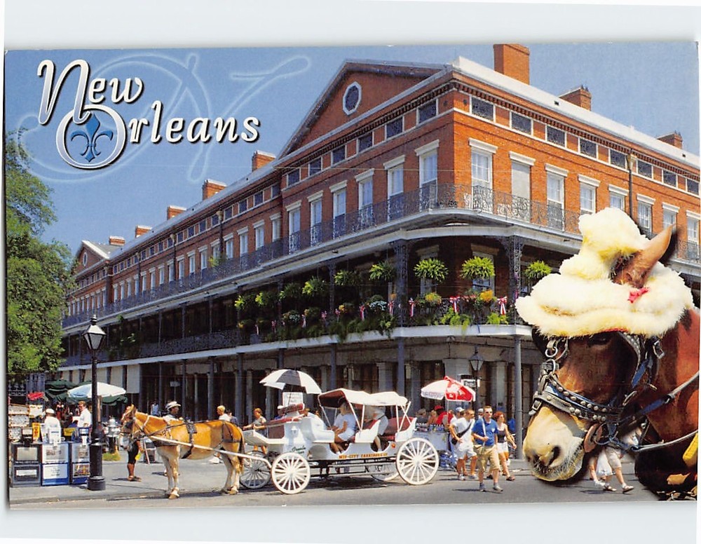Postcard Pontalba Apartments, New Orleans, Louisiana