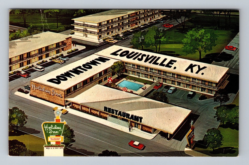 Louisville KY-Kentucky Holiday Inn Vintage Postcard