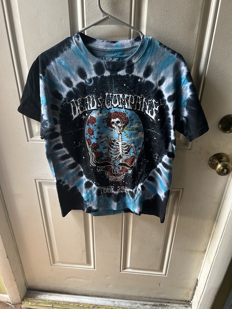 Grateful Dead 2021 Tour Shirt Men Small Tie Dye by Liquid Blue