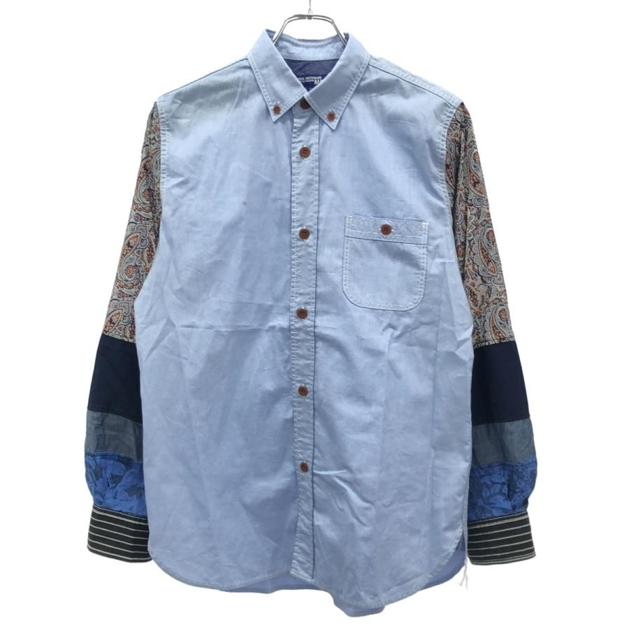 JUNYA WATANABE COMME des GARCONS MAN 17SS Sleeve switching shirt WS-B023 Blue S