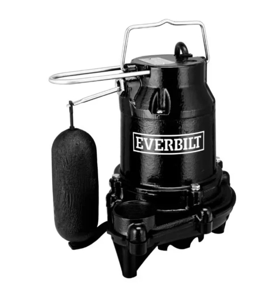 Everbilt 1000 041 119 1/3 Horsepower Pro Grade Submersible Sump Pump