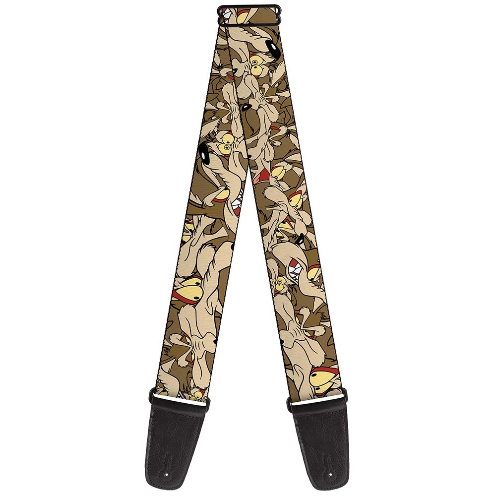 Guitar Strap - Wile E. Coyote Expressions Stacked ACC NEWAnother great item from Rarewaves USA | Free delivery!