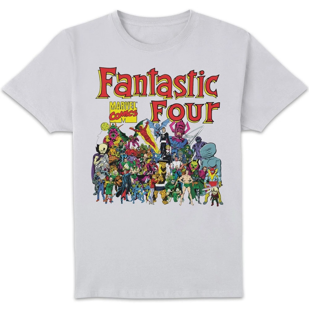 Marvel Fantastic Four Character Line Up Unisex T-Shirt