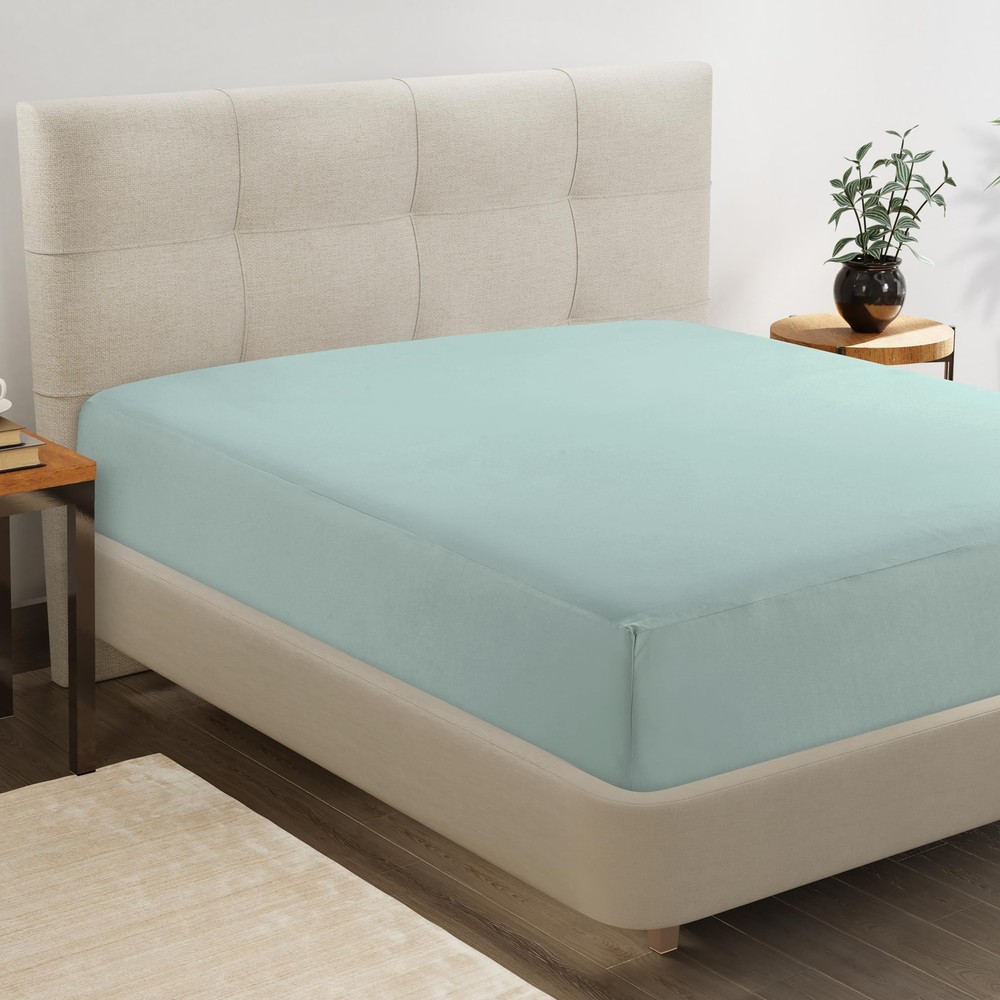 Queen Fitted Sheet Only - 4 Way Stretch Knitted Deep Pocket Queen Bottom Shee...