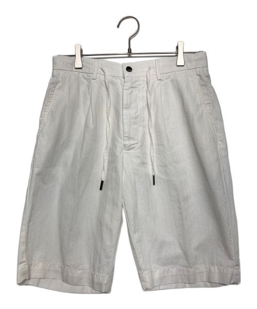 Germano XL Cotton Linen Herringbone Drawstring Casual Shorts