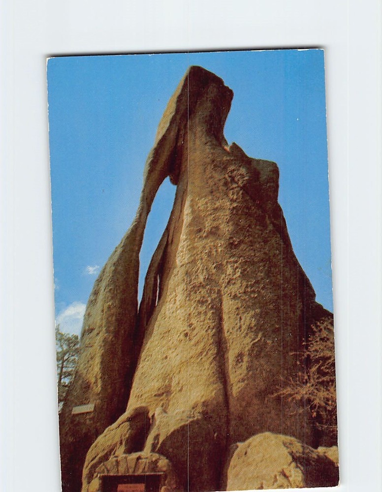 Postcard Needle's Eye on Needle's Highway Black Hills South Dakota USA