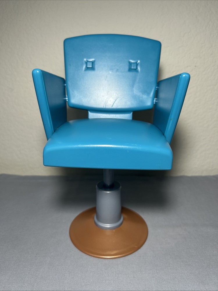 Our Generation by Battat Doll Salon Chair Blue Swivel Styling Chair Dolls 18”