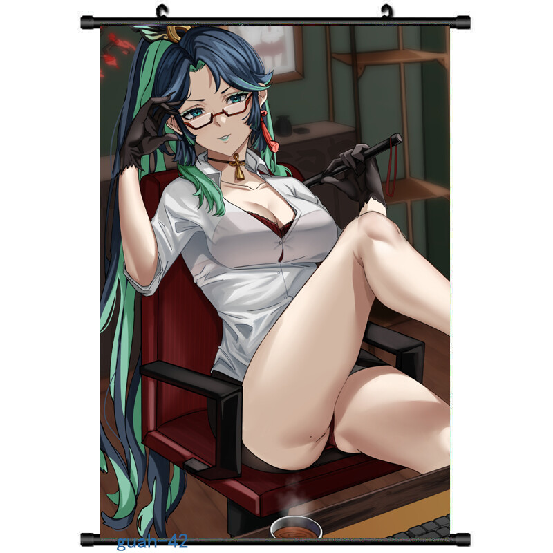 High Quality Anime Girl Poster Role Xianyun Wall Scroll Genshin Impact S2424