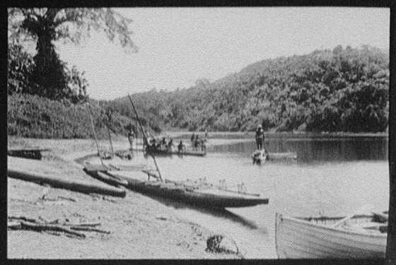 River Scene,India,1895,William Henry Jackson,Photographers,Boats,Fishing