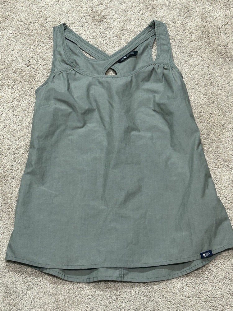 The North Face Womens Shirt Size Small Green Casual Comfort