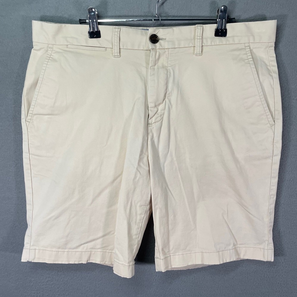Tommy Hilfiger Chino Shorts Mens 35 Beige Classic Fit Cotton