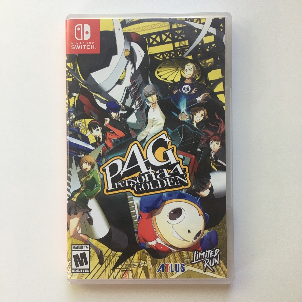 Persona 4 Golden Limited Run Games Nintendo Switch #214 Case And Manual Only