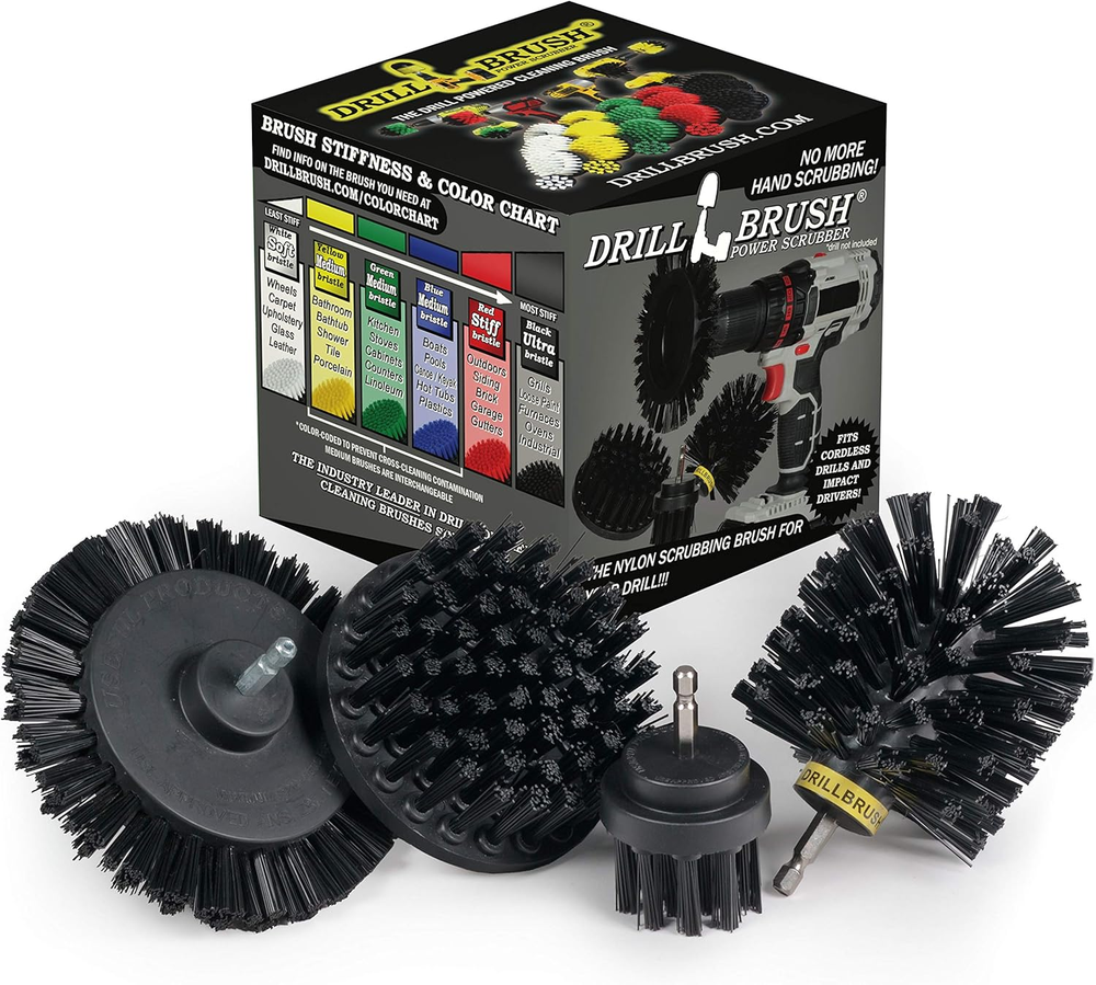 Grill Brush BBQ Cleaning Tool Set Scraper Stiff Bristles for Gas Electric Smoker