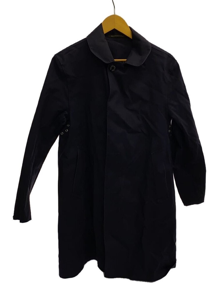 Mackintosh Stainless Steel Collar Coat/-/Cotton/Nvy/Plain 1599