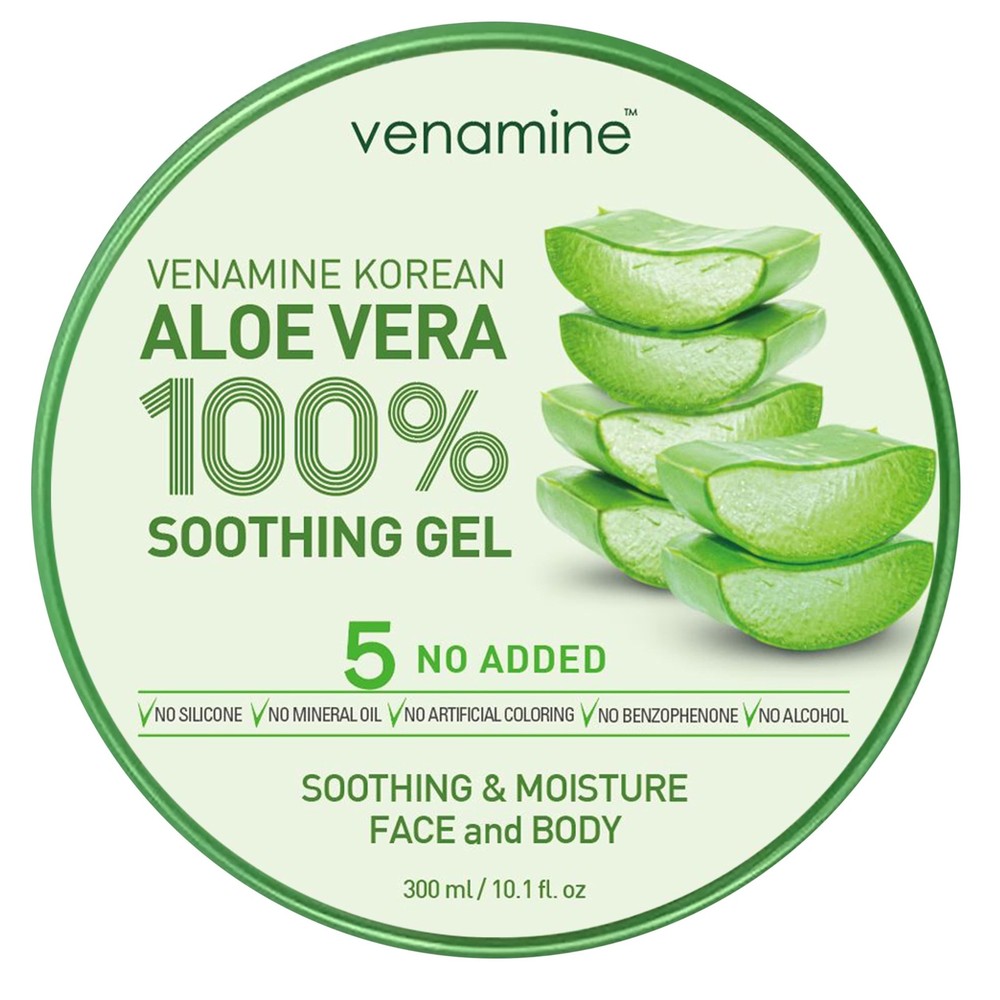 Korean Aloe Vera Soothing & Moisture Gel 100% For Face And Body organic pure ...