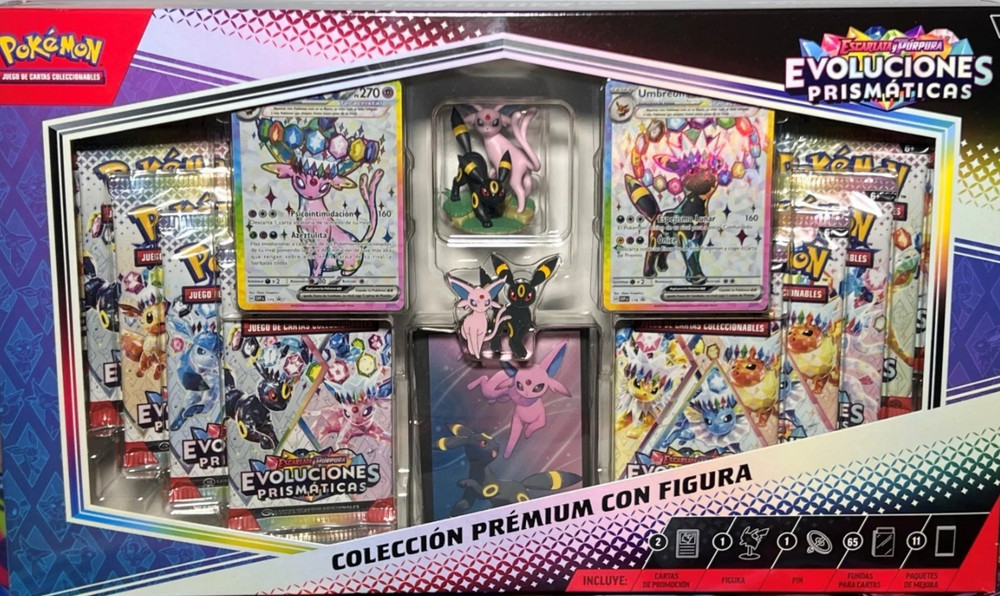 Pokemon Card Prismatic Evolutions Premium Figure Collection -  Spanish Version