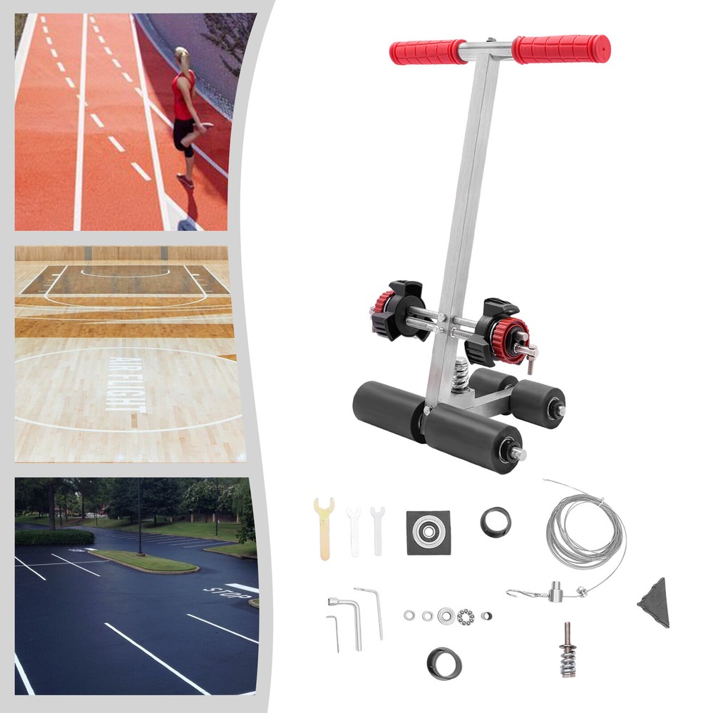 Portable Manual Court Tape Machine Floor Line Marking Tool for Sports Grounds