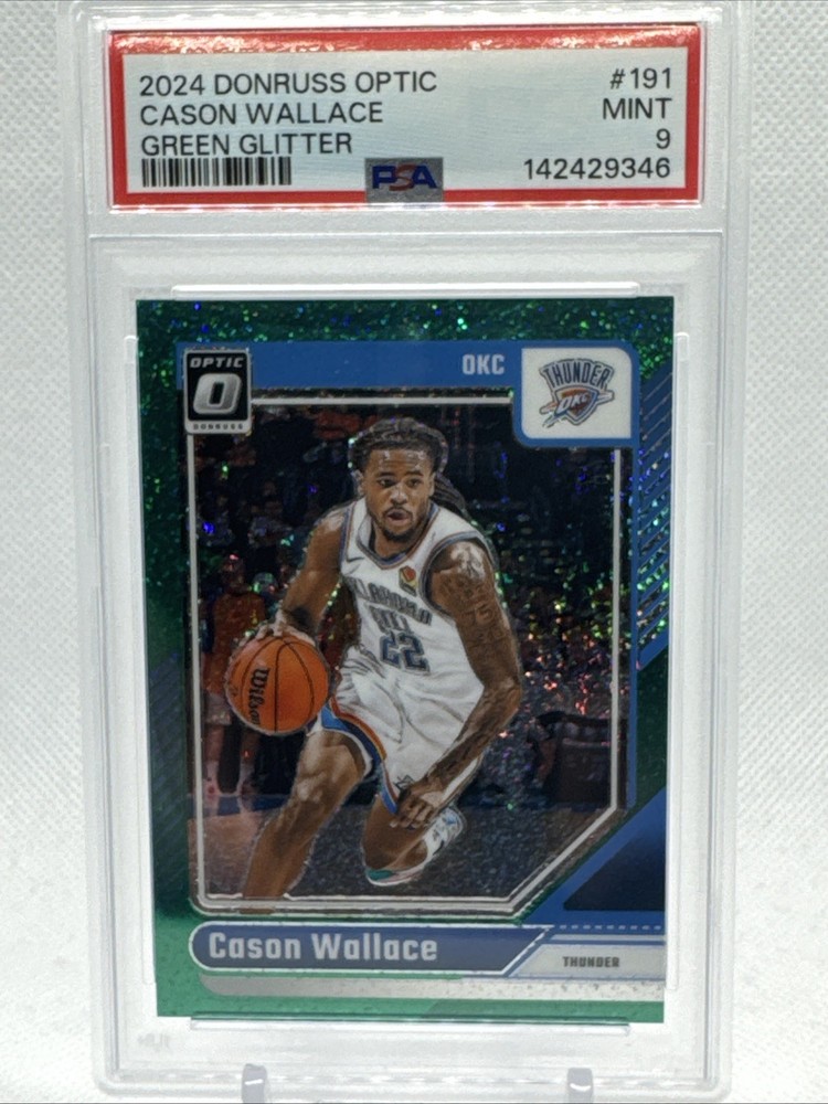 2024 Donruss Optic Cason Wallace #191 Green Glitter /5