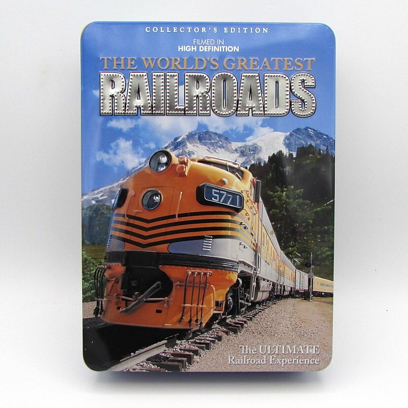 Epic World's Greatest Railroads 5-DVD Set with Booklet in Collectible Tin 2001 Edition