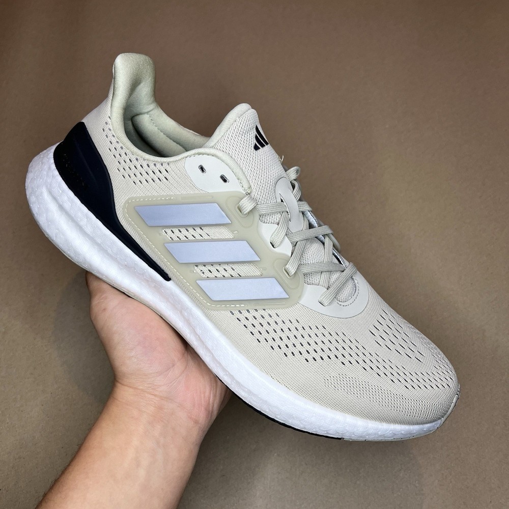 Adidas PureBoost 23 Trainers Running Gym Shoes putty Uk10.5 Brand New✅ IF1547
