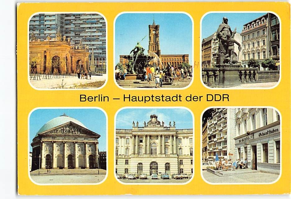 Postcard Berlin Hauptstadt der DDR Berlin Germany
