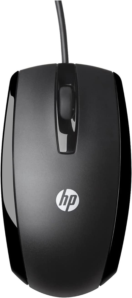 New HP X500 Wired USB Mouse for PC Laptop Mac in Black