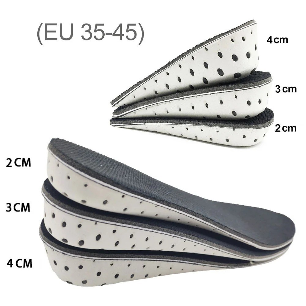 Men Women Invisible Height Increase Insoles Heel Lift Taller Shoe Inserts Pad US