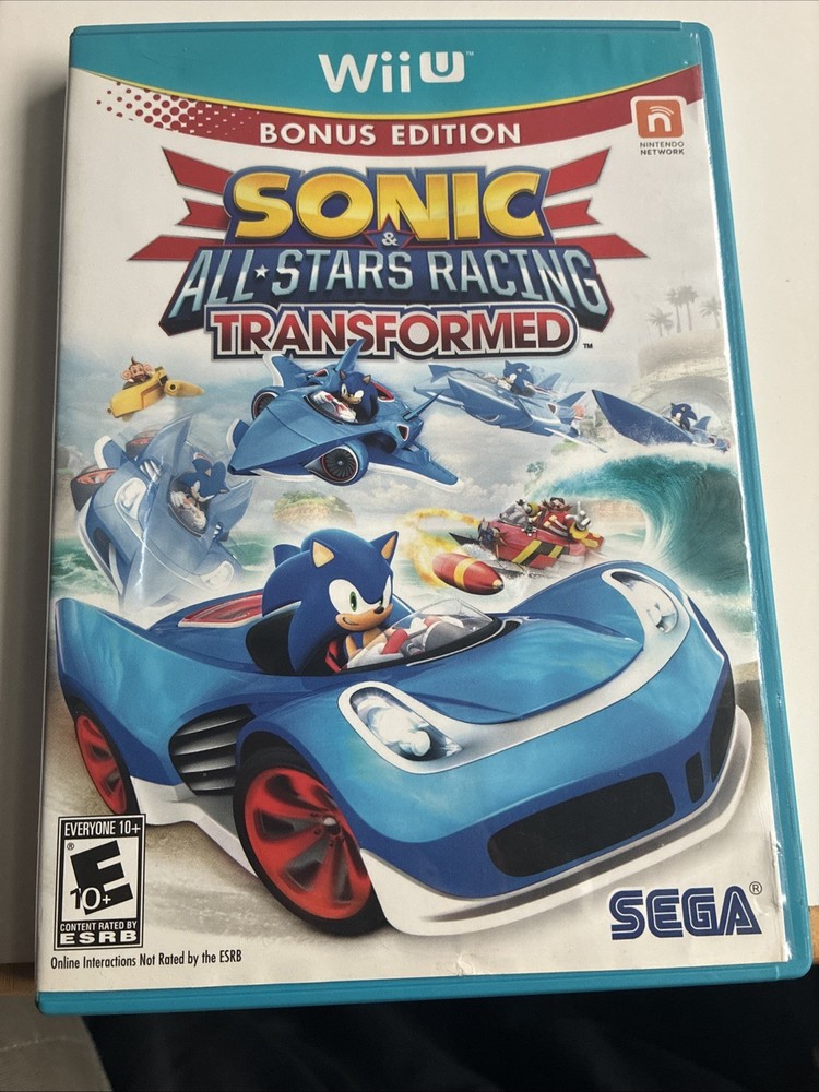 Sonic & All-Stars Racing Transformed (Nintendo Wii U, 2012)
