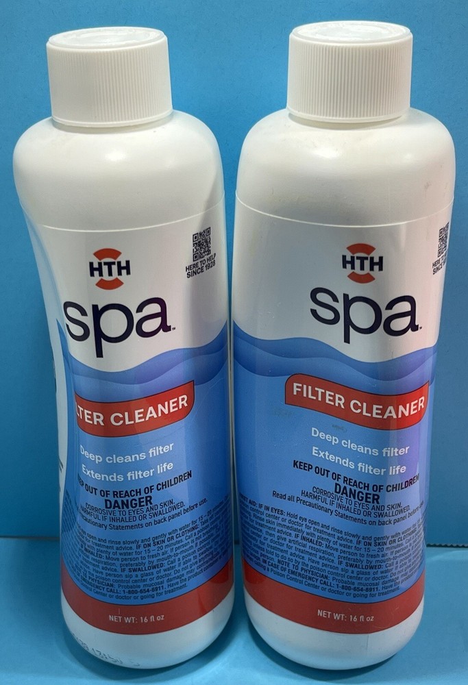 (2) HTH Spa Pool Filter Cleaner 16oz ~ New