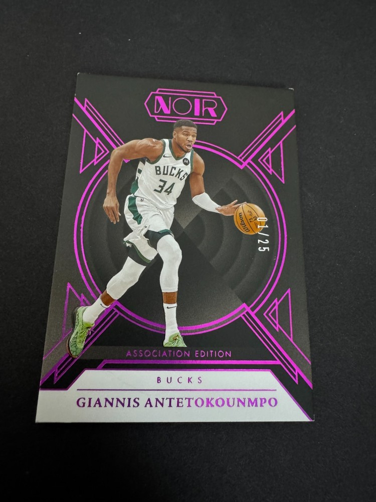 2024-25 Panini Noir Giannis Antetokounmpo Purple 01/25 #9