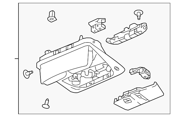 Genuine Nissan Overhead Console 26430-6MD7B