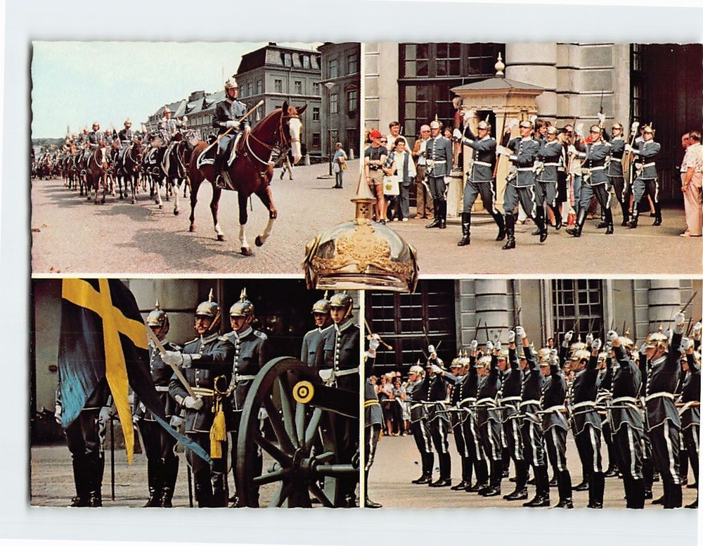 Postcard The Royal Guard Stockholm Sweden