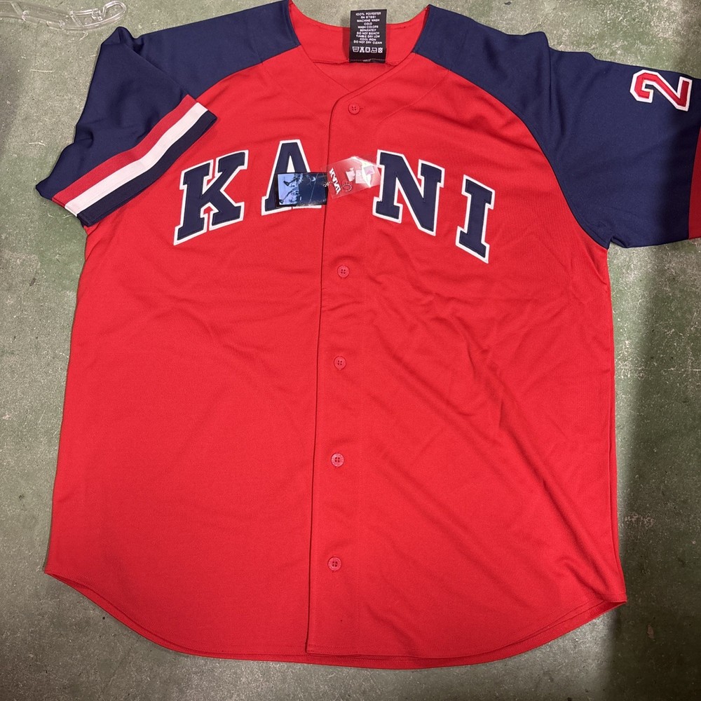 Vintage 90s Karl Kani endurance jersey NEW!! Red N Navy
