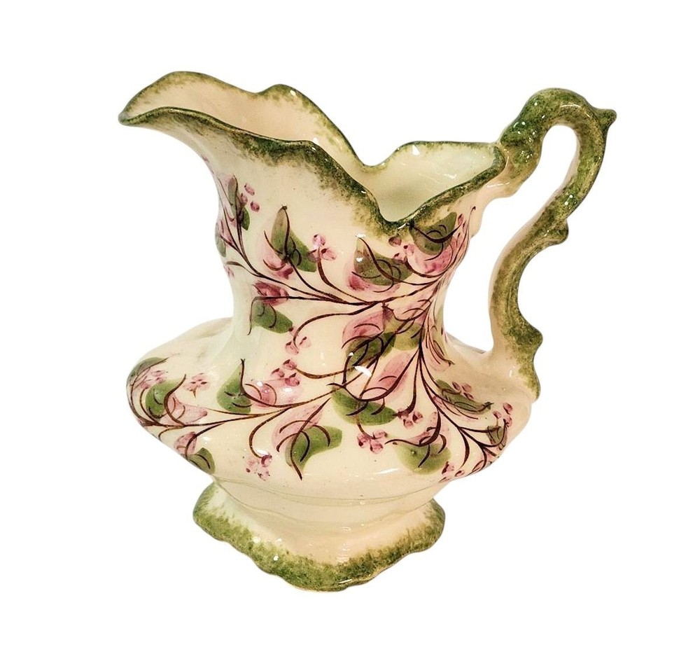 Vintage Cash Family Pottery Hand Painted Pitcher