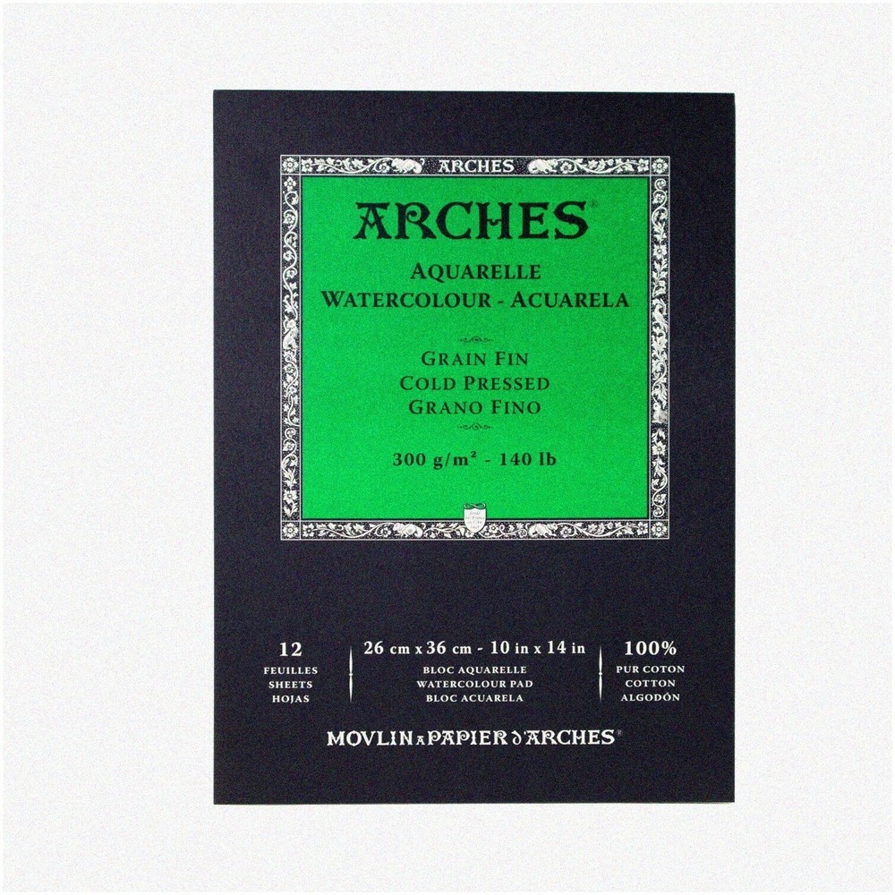 PureCanvas 10x14 Watercolor Pad - 100% Cotton Cold Press Pa