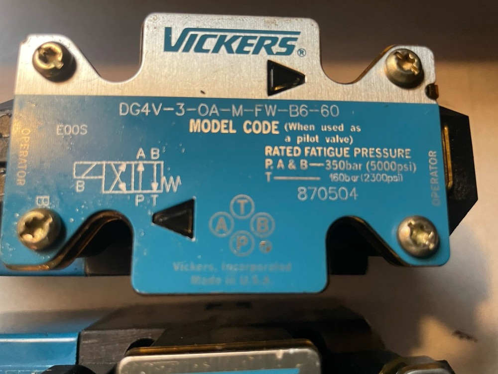 Eaton Vickers Hydraulic Control Solenoid Valve DG4V-3S-2A-M-FW-B5-60
