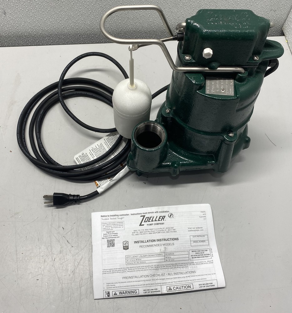 Zoeller 1/2HP 1-1/2