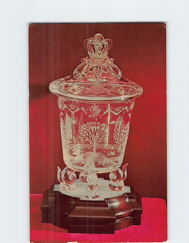 Postcard The Queen's Cup Steuben Glass Corning Glass Center Corning NY USA