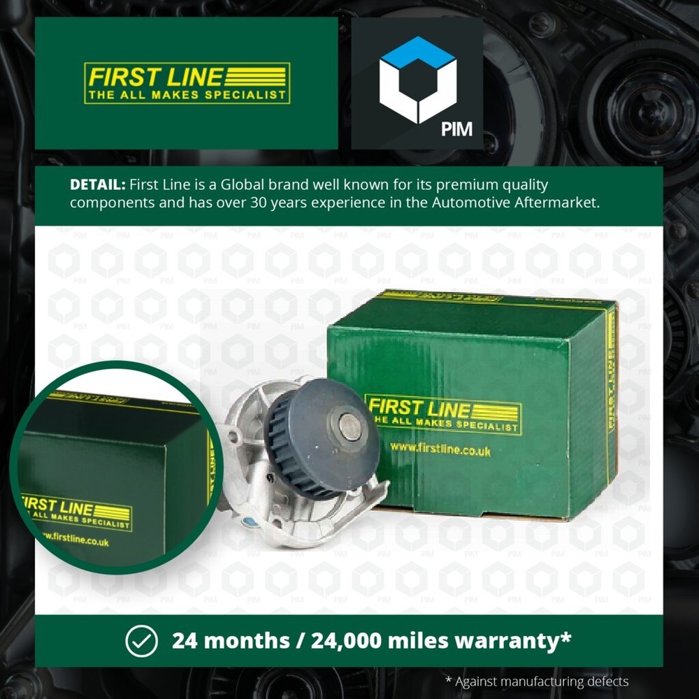 Water Pump fits FIAT PUNTO 176, 188 1.2 93 to 12 Coolant Firstline 46526243 New
