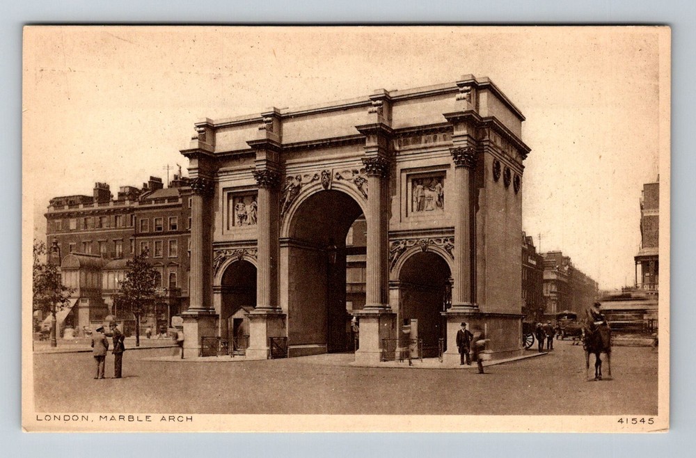 England- London Marble Arch Standard Souvenir Old PC Card View Vintage Postcard