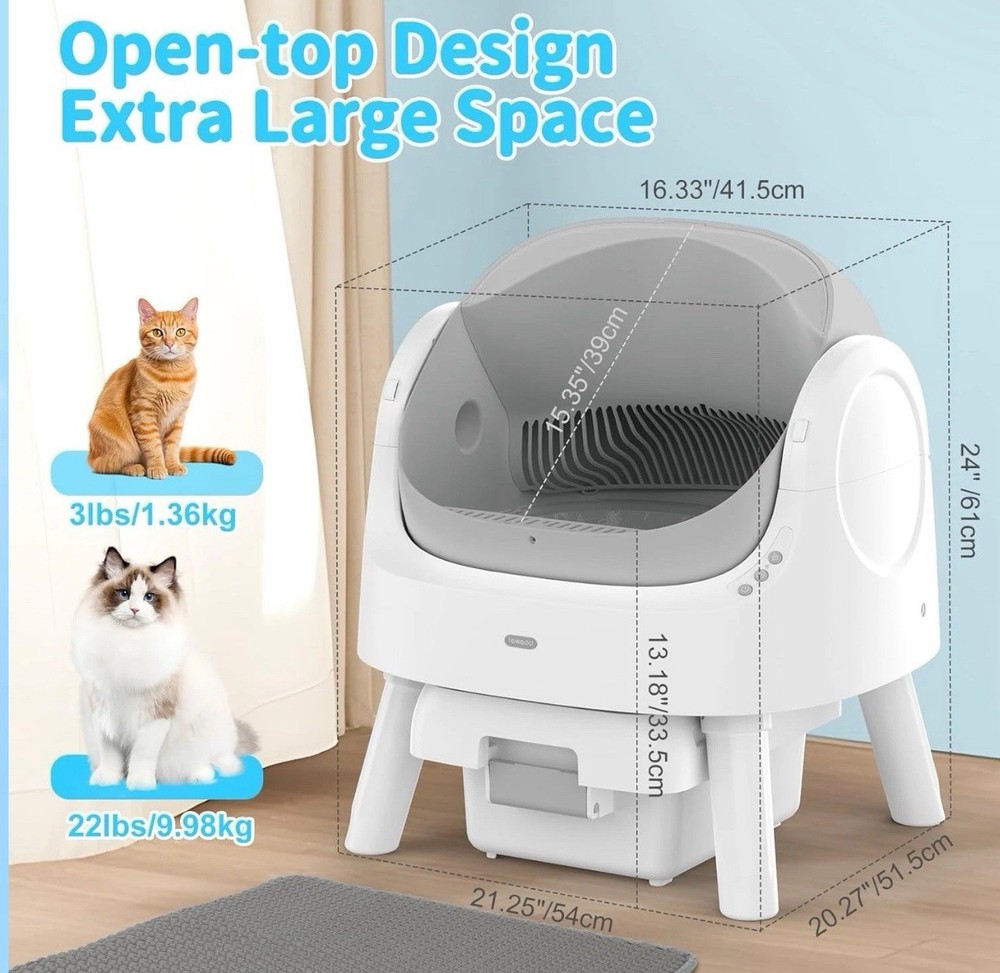 USED Autoscooper 11 Self Cleaning Cat Litter Box. Automatic Cat Litter Box