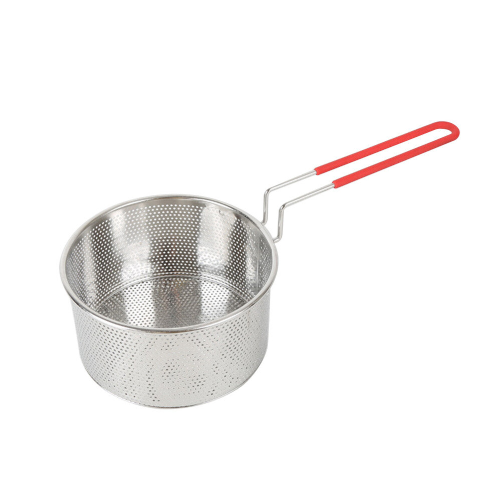 Collender for Cooking Noodles Long Handle Metal Colander Spoon