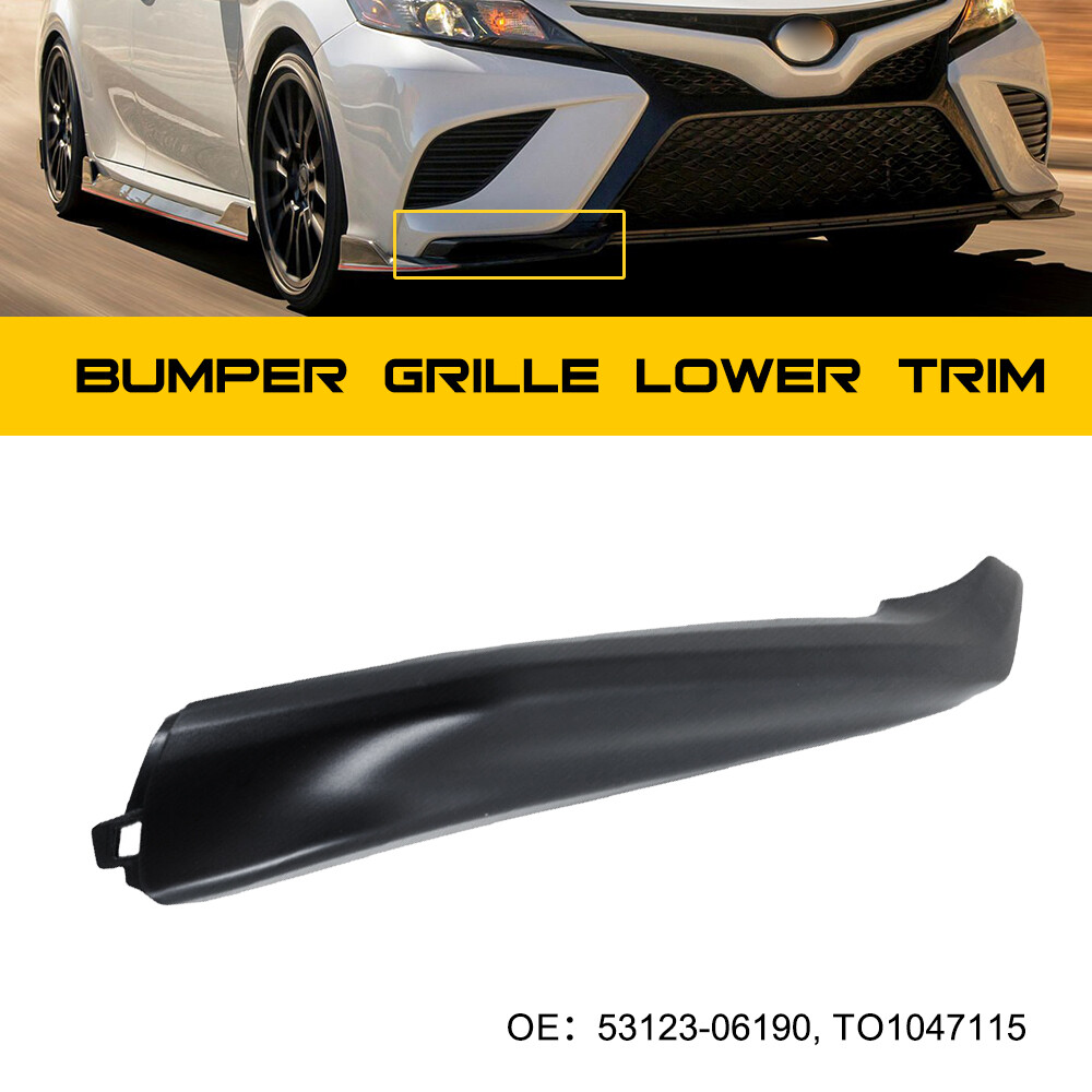 Glossy Black Bumper Lower Grille Trim Right for 2021-2023 Toyota Camry SE XSE