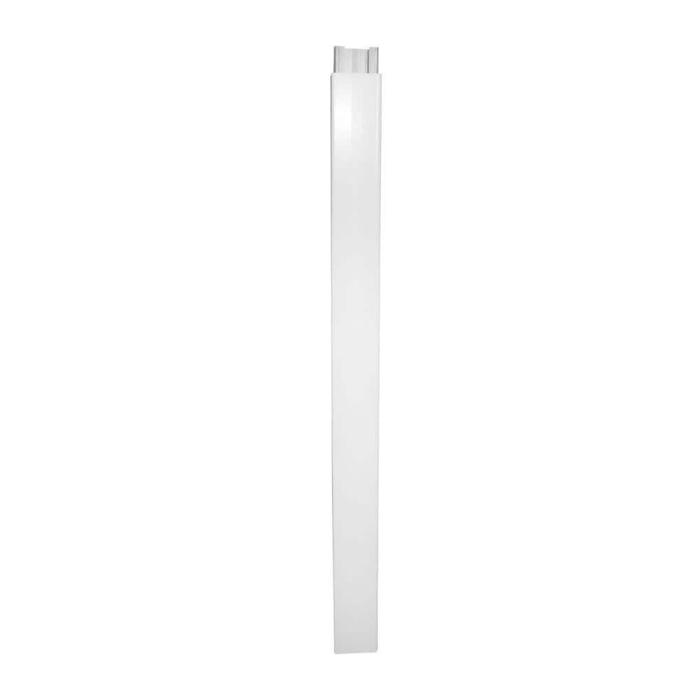 5x5x10ft White Vinyl Fence Gate Blank Post LWPT-GBLANK-5X120