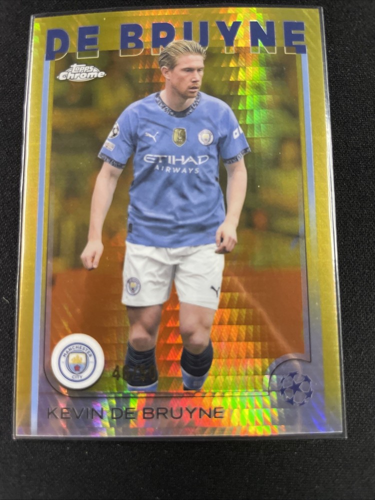 2024-25 Topps Chrome Uefa Competitions - Kevin de Bruyne #17 Gold Refractor/50