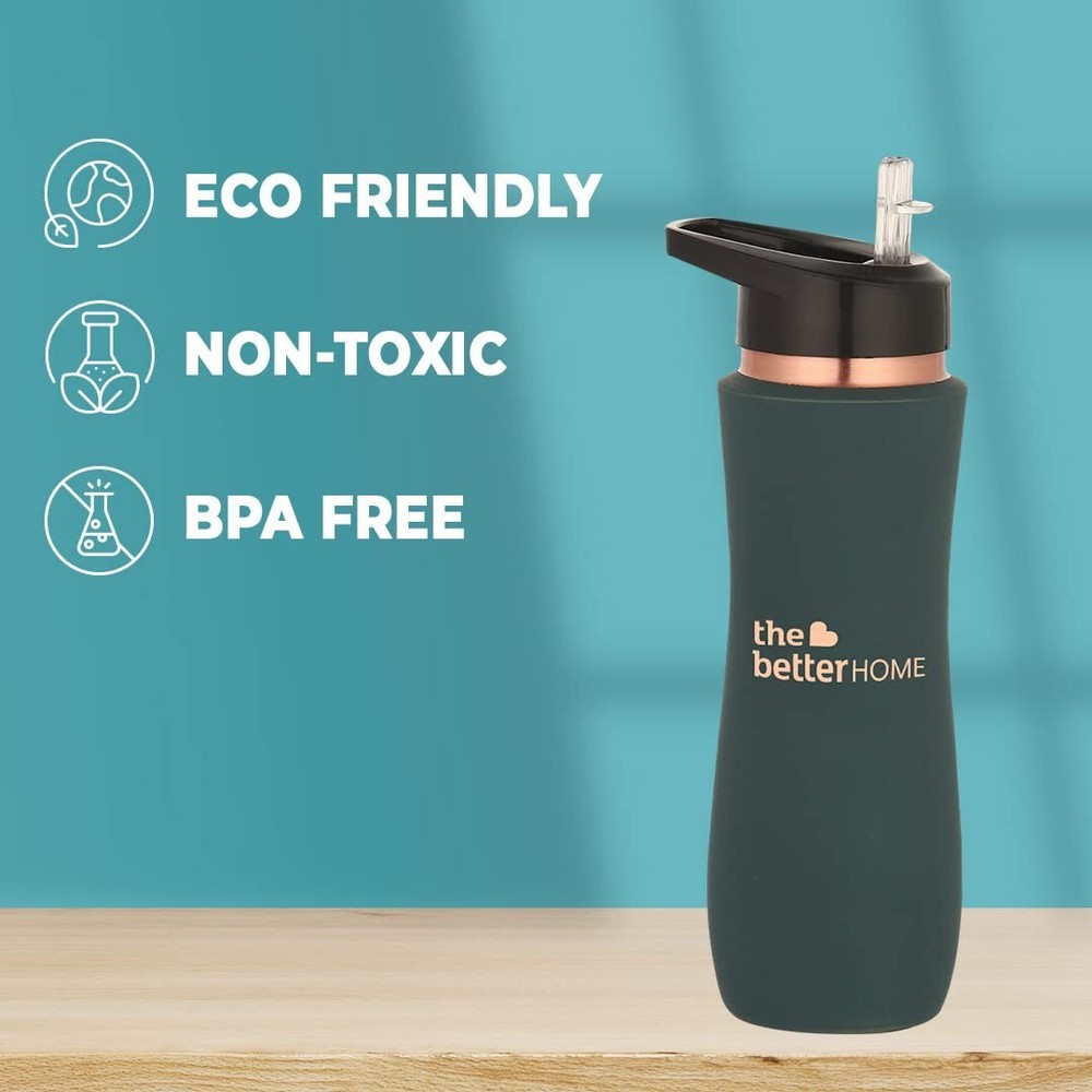 Copper Water Bottle with Sipper with Leak Proof for Ayurveda Health Benefits