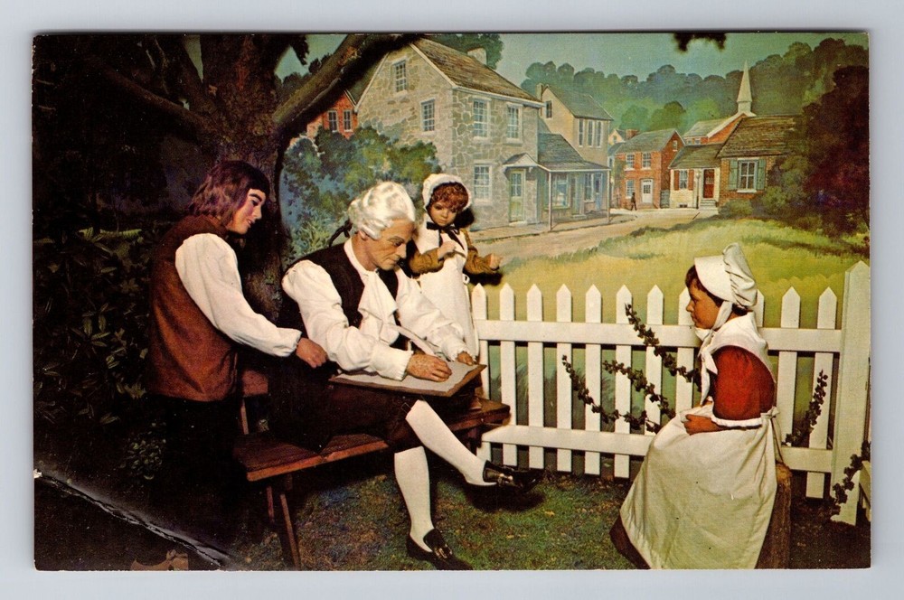 Lancaster PA-Pennsylvania, National Wax Museum, Antique Vintage Postcard