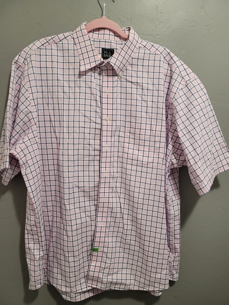 Jos A BANK Traveler XXL Short Sleeve Button-down