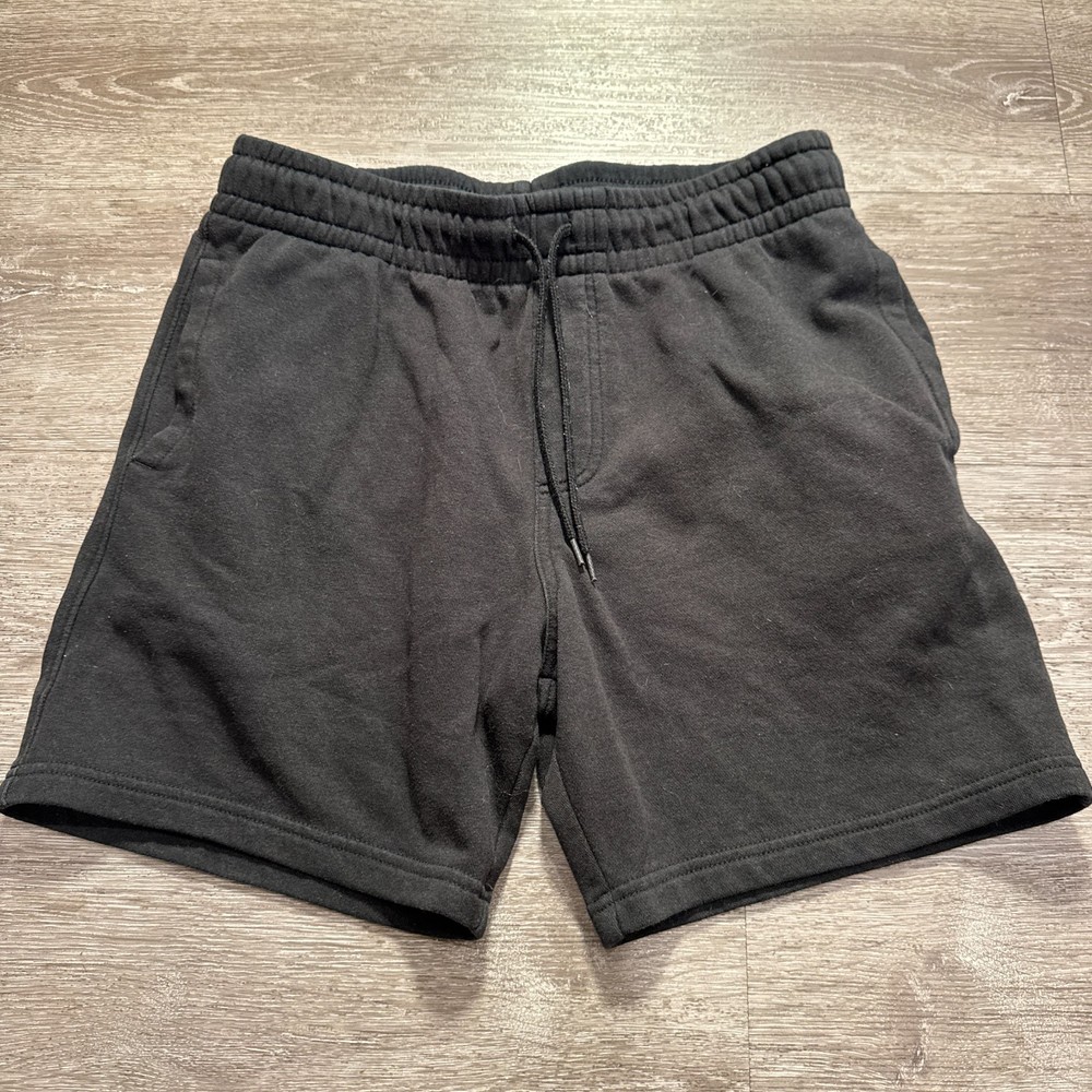 Goodfellow & Co Shorts Mens Small Black Fleece Elastic Waist 7