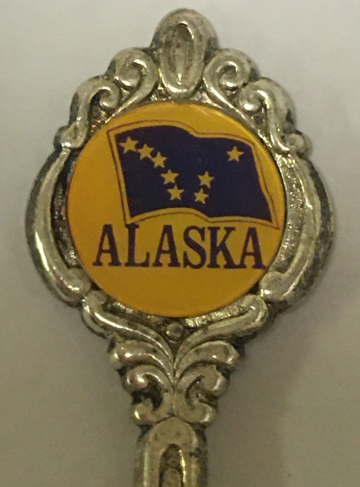 Alaska Flag Vintage Souvenir Spoon Collectible